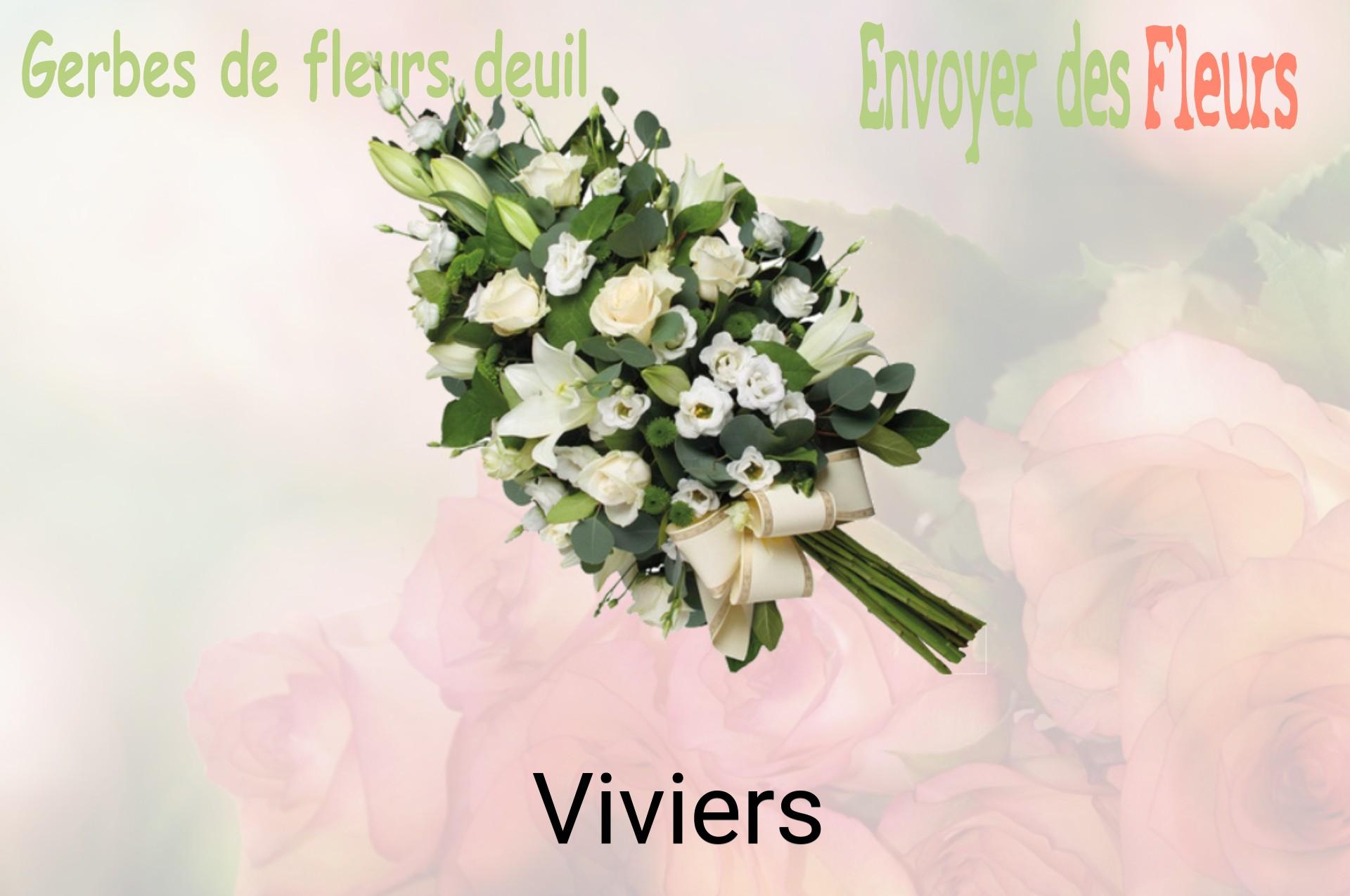 Gerbe de fleurs de deuil livrée à Viviers